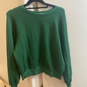 The reformation hunter green crew neck
